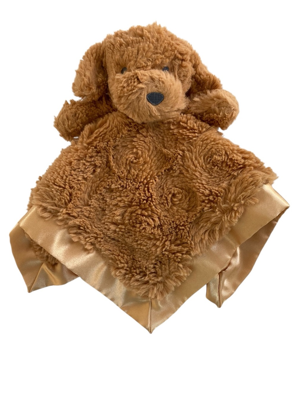 Cloud Island Puppy Dog 13” Lovey Blanket Brown Bronze Swirls 2023